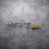 【看板】Links(ブラック&真鍮)